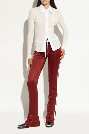 Off-White Botines de cuero con tacón 'For Walking Texan'