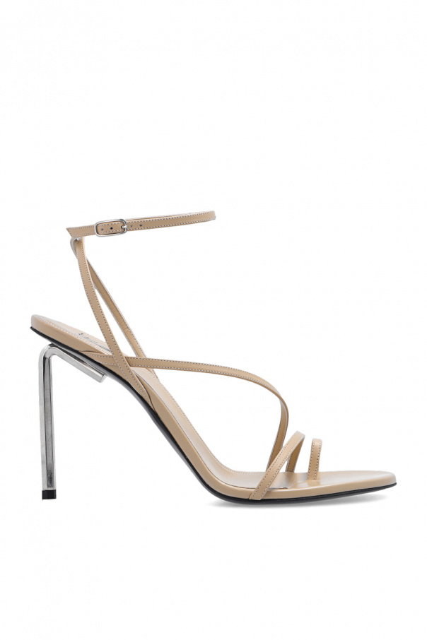 Off-White Sandals with decorative heel