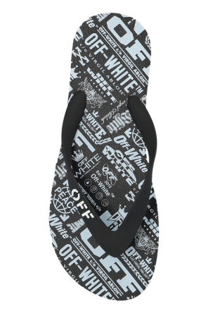 Off-White Chanclas con logo