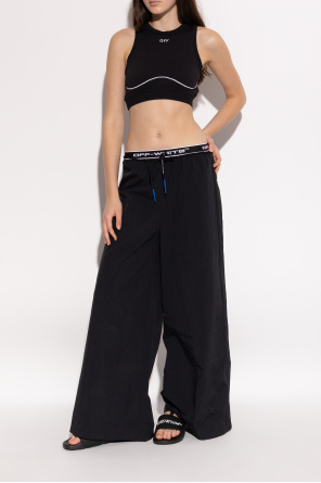 Off-White Klapki z logo