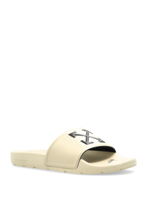 Off-White Slides mit Logo