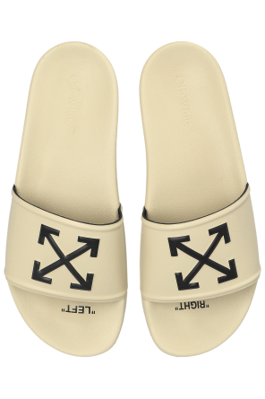 Off-White Slides mit Logo