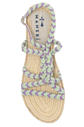 Manebí Plecione sandały
