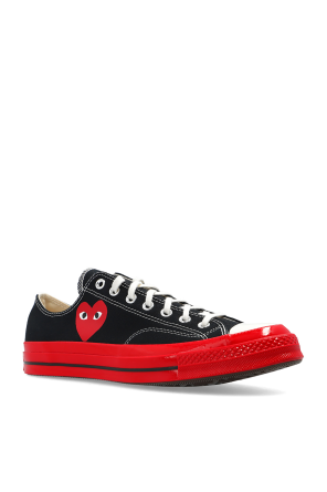 Comme des Garçons Play converse productred leather jacket chuck taylor all star hi available now