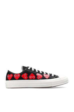 ‘chuck 70 low x comme des garcons play’ sneakers od panelled embroidered-logo zip hoodie