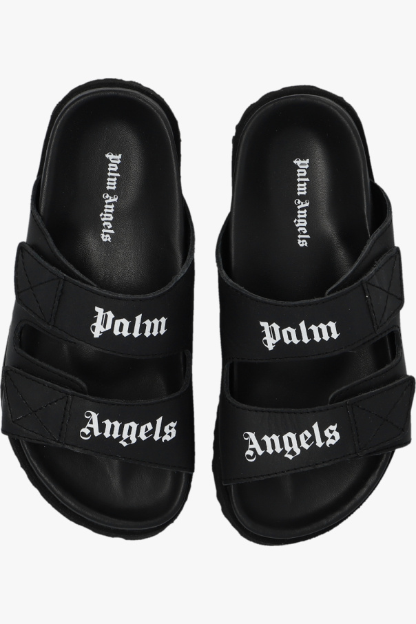Palm Angels Kids Slides with logo