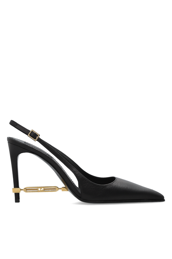 Leather shoes with applique od Dsquared2
