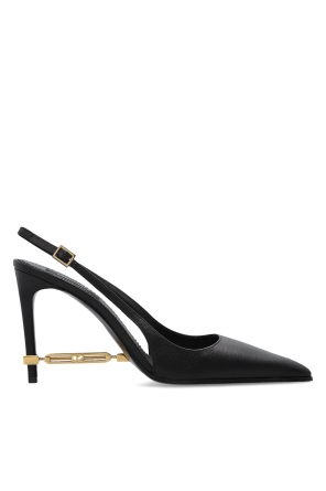 Leather shoes with applique