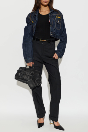 Dsquared2 Leather shoes with applique