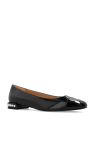 Stuart Weitzman BLACK ‘Pearl’ glossy ballet flats