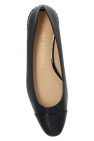 Stuart Weitzman BLACK ‘Pearl’ glossy ballet flats