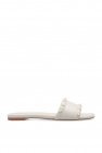 Autry White Low Leather Sneakers With Orange Heel