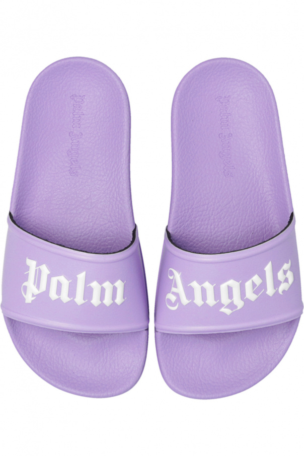 Palm Angels Kids Womens Pink Rainbow Sandal