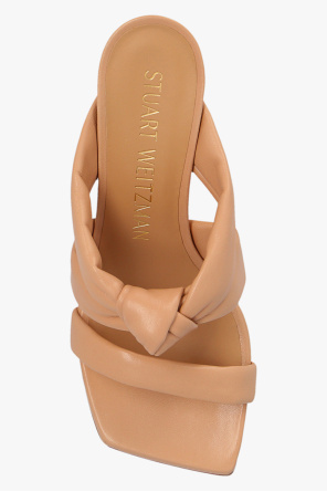 Stuart Weitzman ‘Playa’ heeled mules in leather