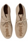 Palm Angels cream Suede shoes with logo