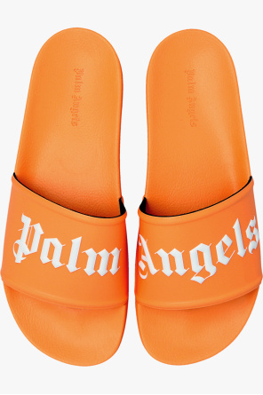 Palm Angels metallic-finish lace-up boots