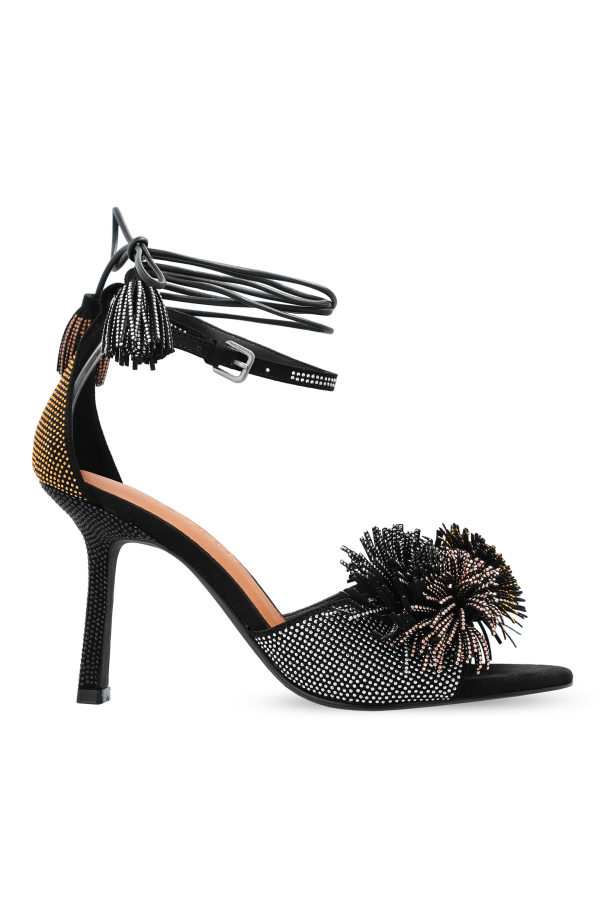 Heeled sandals ‘Pom Pom’ od Kurt Geiger