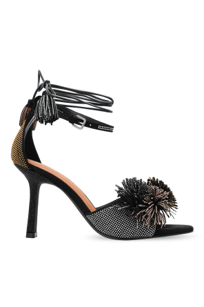 Sandalen mit Absatz ‘Pom Pom’