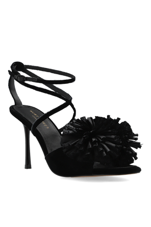 Kurt Geiger Velvet heeled sandals ‘Pom’