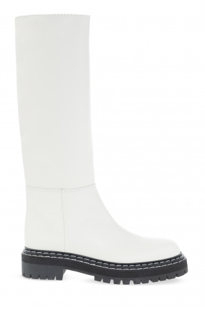Loewe Wedge Loafer Boot in White
