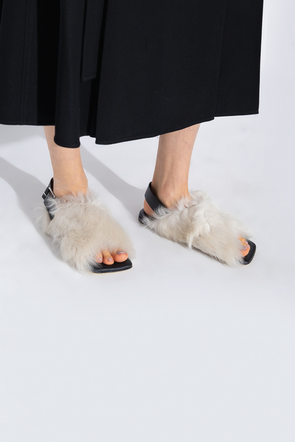 Proenza Schouler ‘Square Shearling’ sandals