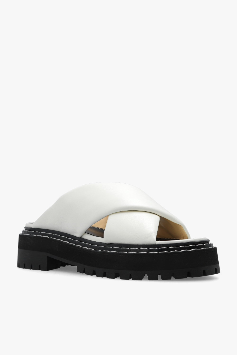 proenza Leather Schouler Leather slides