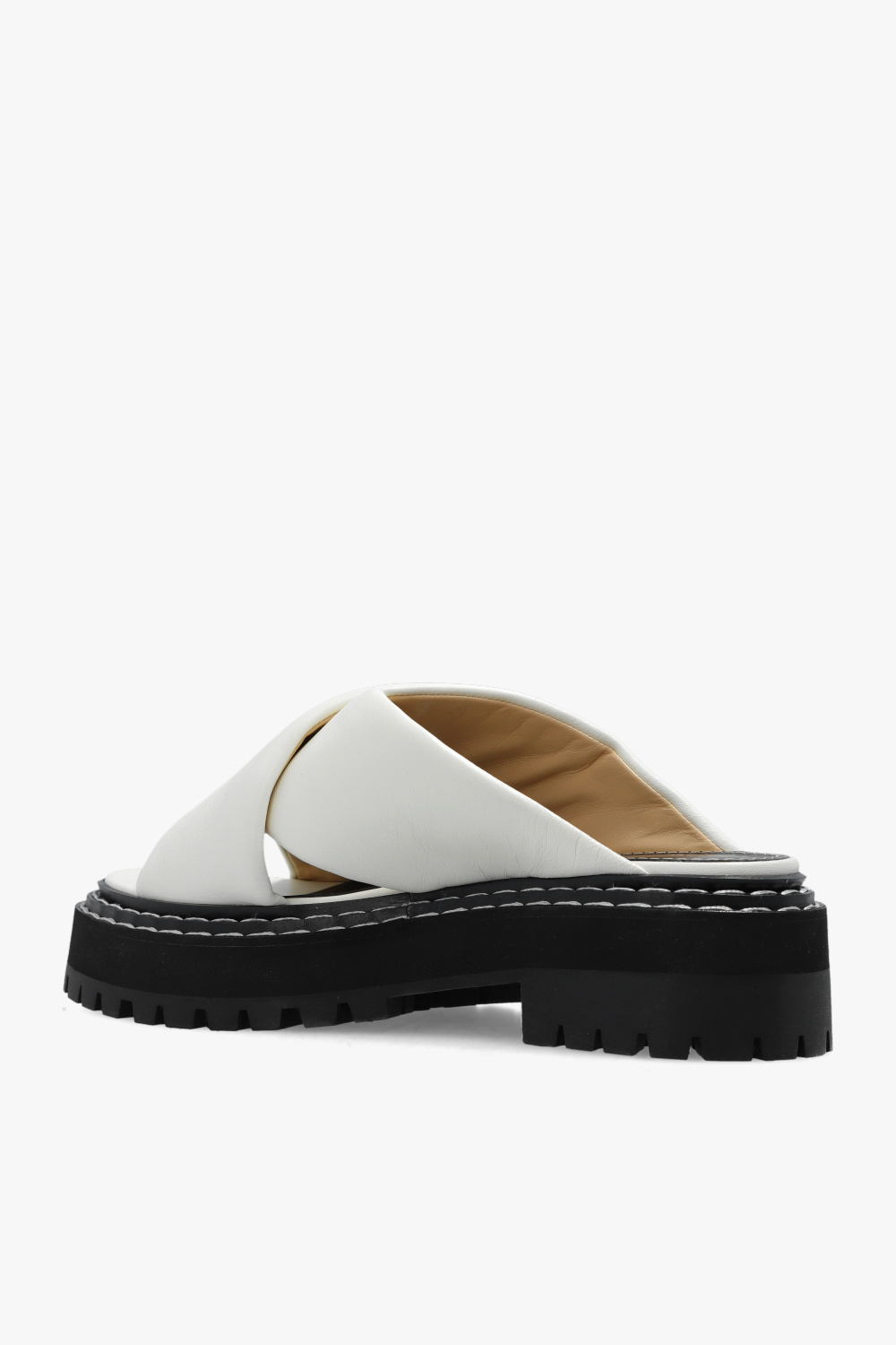 proenza Leather Schouler Leather slides