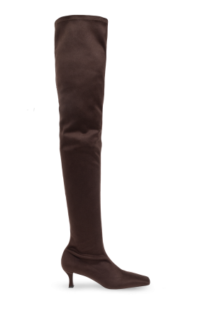 Over-the-knee high-heeled boots