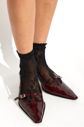 Leather heeled shoes od Marni