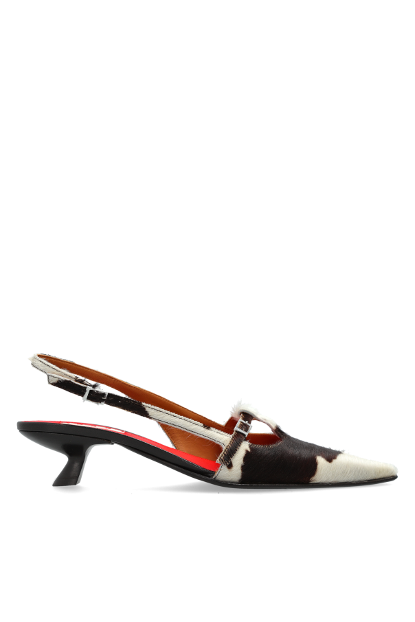 Leather heeled shoes od Marni