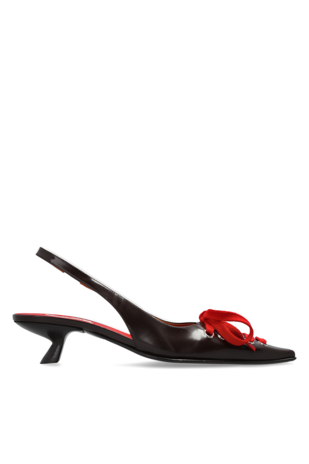 Leather heeled shoes od Marni