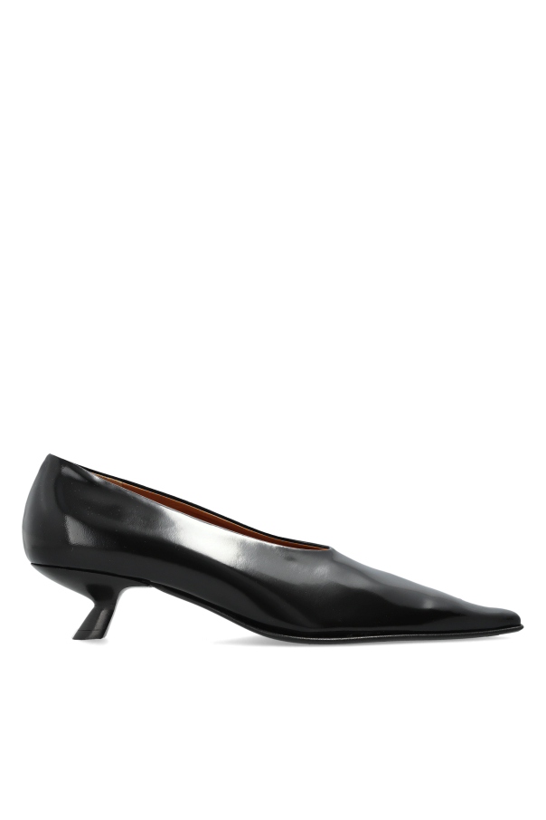 Leather heeled shoes od Marni