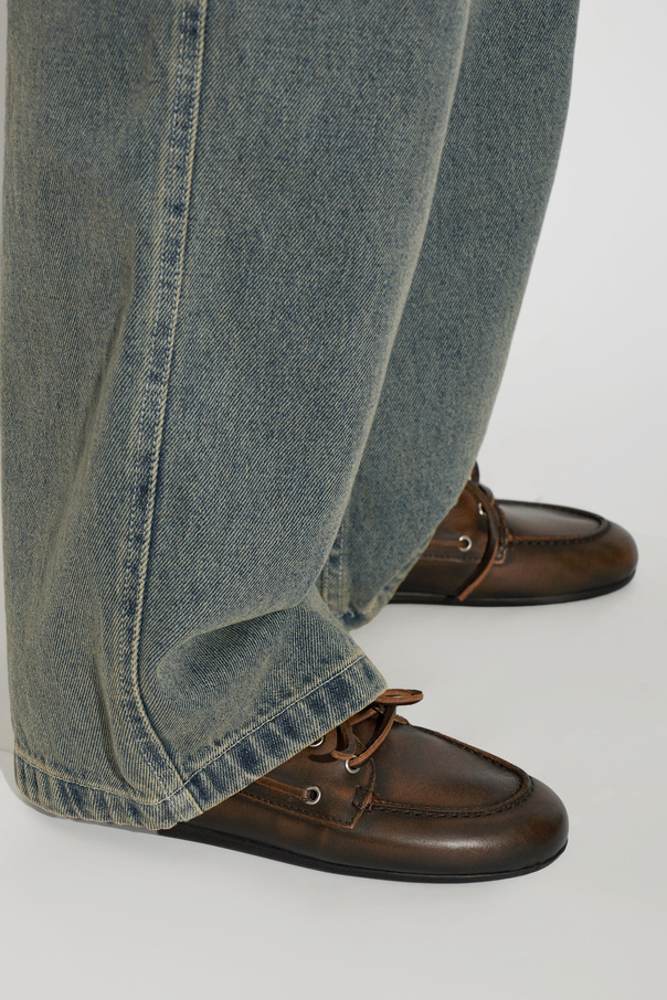 Posa Brown leather ‘loafers’