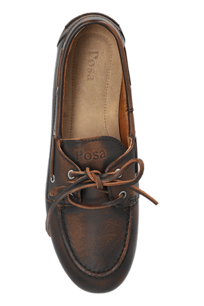 Posa Brown leather ‘loafers’