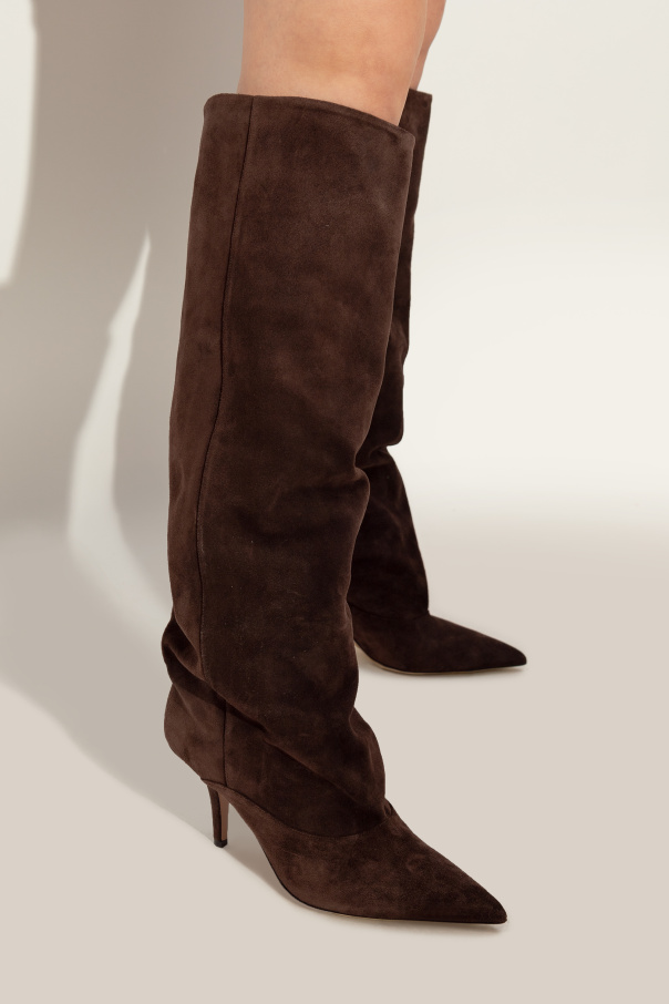 Paris Texas Botas altas de ante con tacón "Ines"