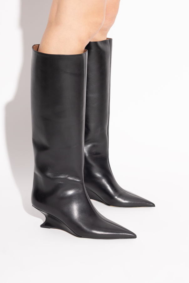 Paris Texas 'Nina' wedge heel boots