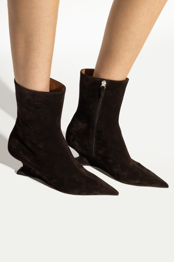 Paris Texas Botines de ante "Nina" con cuña