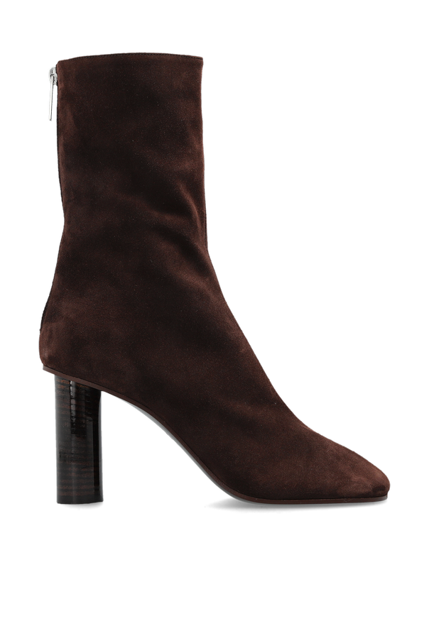 Suede heeled ankle boots ‘Alice’ od Paris Texas