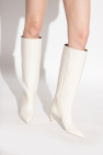 Paris Texas cream Heeled boots