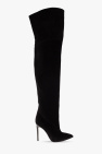 Paris Texas BLACK Suede heeled boots