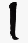 Paris Texas BLACK Suede heeled boots