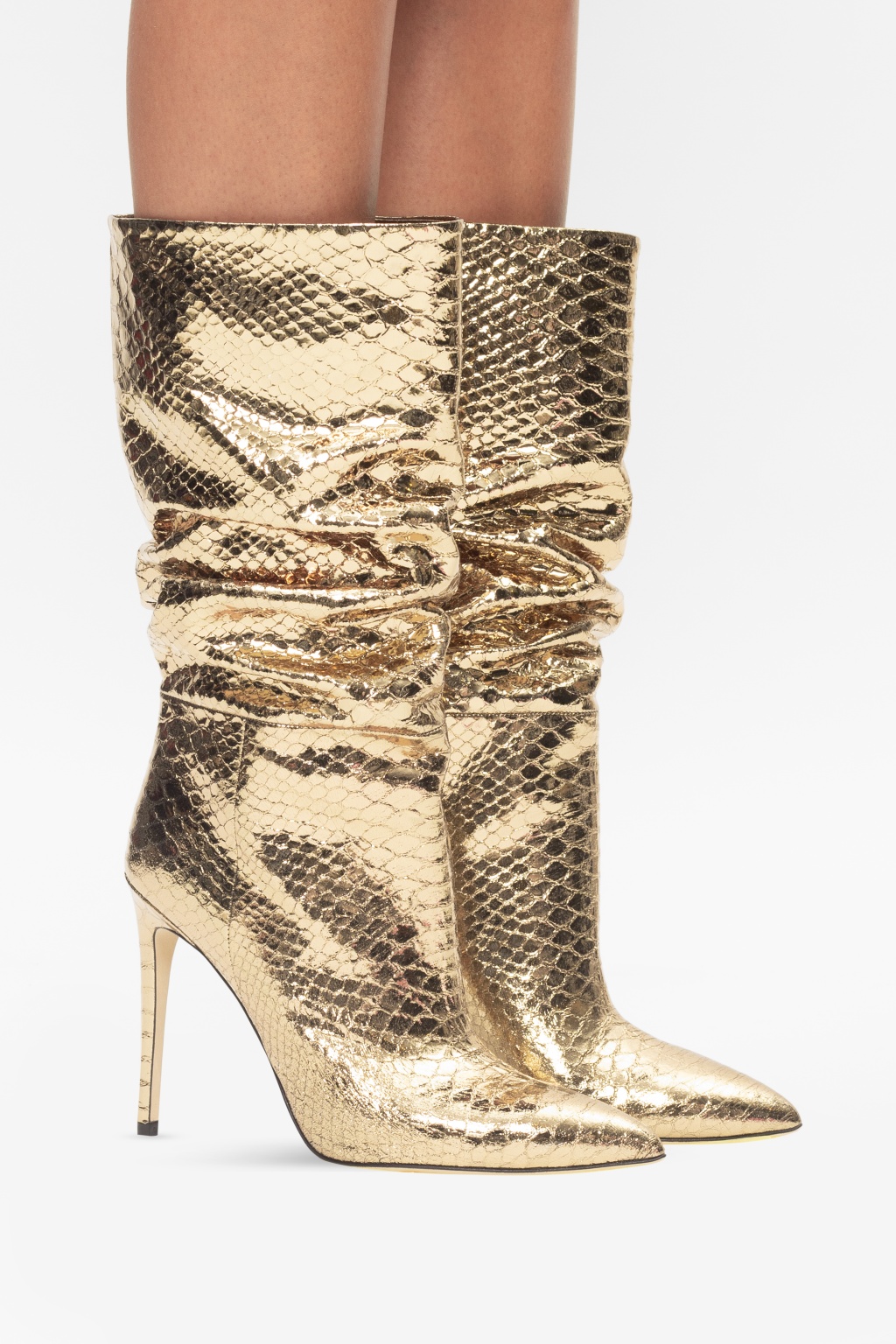 gold paris texas boots