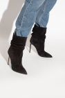 Paris Texas Suede heeled ankle boots