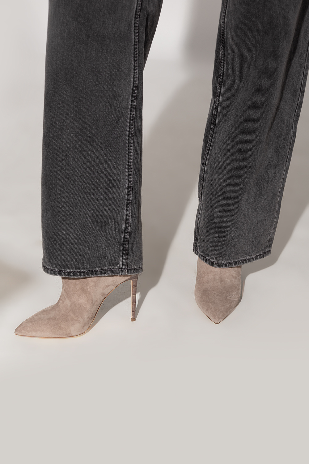 Paris Texas Suede heeled ankle boots