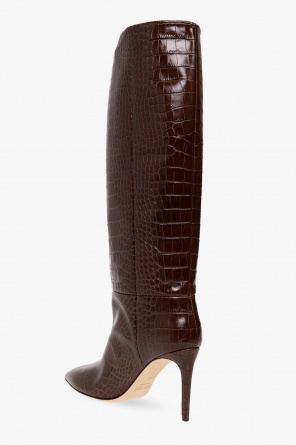Paris Texas Leather heeled knee-high boots