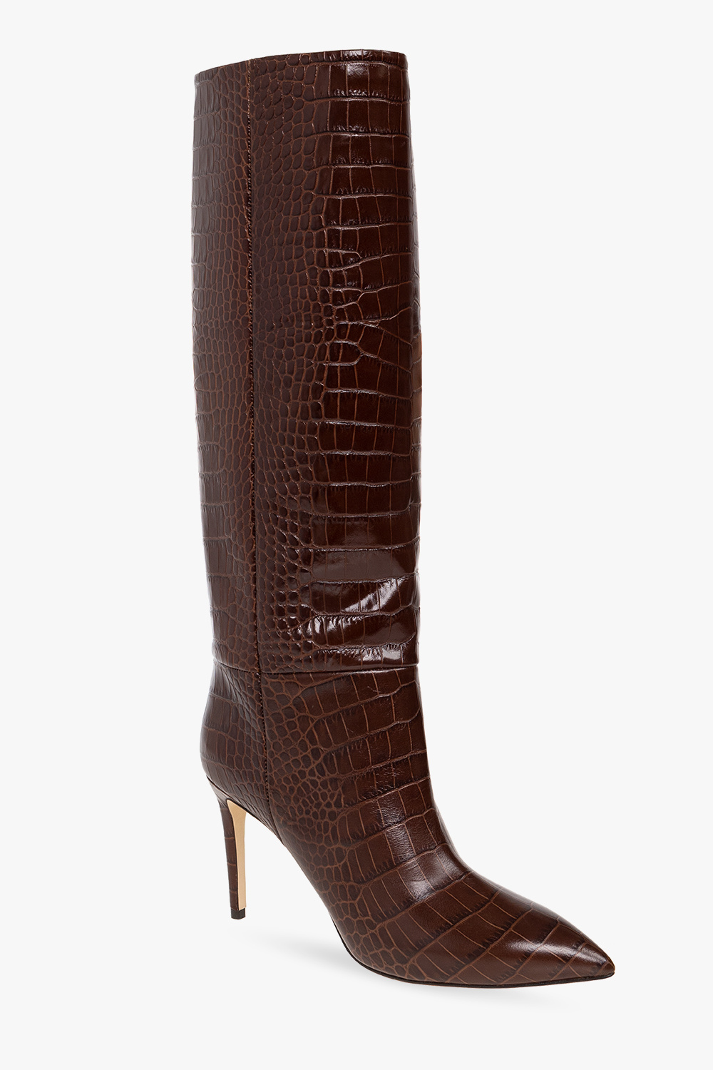 Paris Texas Leather heeled knee-high boots