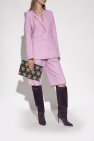 Paris Texas PURPLE Suede heeled knee-high boots