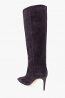 Paris Texas PURPLE Suede heeled knee-high boots