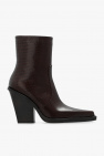 high-shine ankle boots Nero