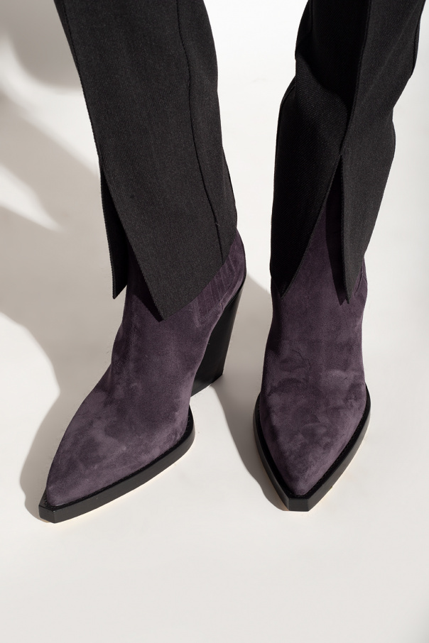 Paris Texas ‘Dallas’ suede heeled ankle boots